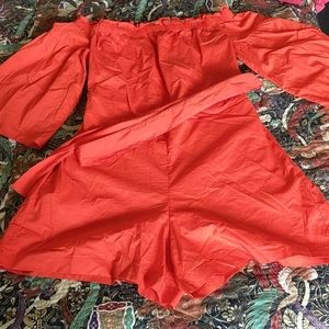 Off the shoulder Romper